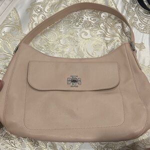 Tory Burch Beige Leather Shoulder Bag